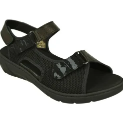 Comfort Class Zapatos Para Caminar|Sandalia De Con Doble Tira De Velcro Ajustable Especial Treking Con Planta Anatomica Extraible Y Piso De Poliureta