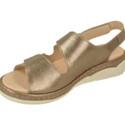 Comfort Class Sandalias|Sandalia De En Piel Vacuna Con Triple Velcro Ajustable Y Cuna Combinada, Planta De Descanso Movible
