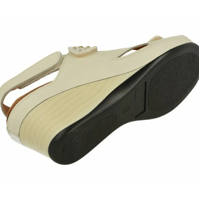 Comfort Class Sandalias|Sandalia De Con Doble Tira De Velcro Ajustable De Piel Estampada Con Cuna Contrastada Y Piso De Descanso