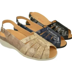 Doctor Cutillas Zapatos Ancho Especial|Sandalia De De Tiras Cruzadas En Piel Charol Estampada Con Planta Especial Para Plantillas