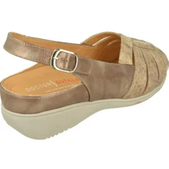 Doctor Cutillas Zapatos Ancho Especial|Sandalia De De Tiras Cruzadas En Piel Charol Estampada Con Planta Especial Para Plantillas