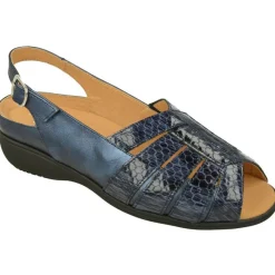 Doctor Cutillas Zapatos Ancho Especial|Sandalia De De Tiras Cruzadas En Piel Charol Estampada Con Planta Especial Para Plantillas