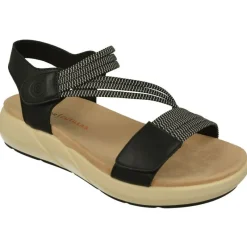 Doctor Cutillas Sandalias|Sandalia De Con Tiras De Tejido Elastico Y Doble Ajuste De Velcro, Planta Anatomica Y Piso De Amortiguacion