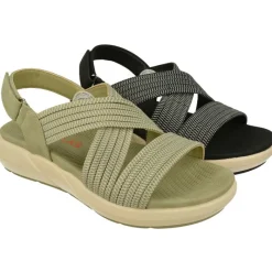 Doctor Cutillas Sandalias|Sandalia De De Tiras Cruzadas En Tejido Elastico. Planta Anatomica Y Piso De Poliuretano
