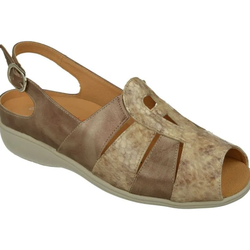 Doctor Cutillas Sandalias|Sandalia De De Tiras Cruzadas En Piel Combinada. Horma Muy Confortable Y Plantilla Anatomica Extraible