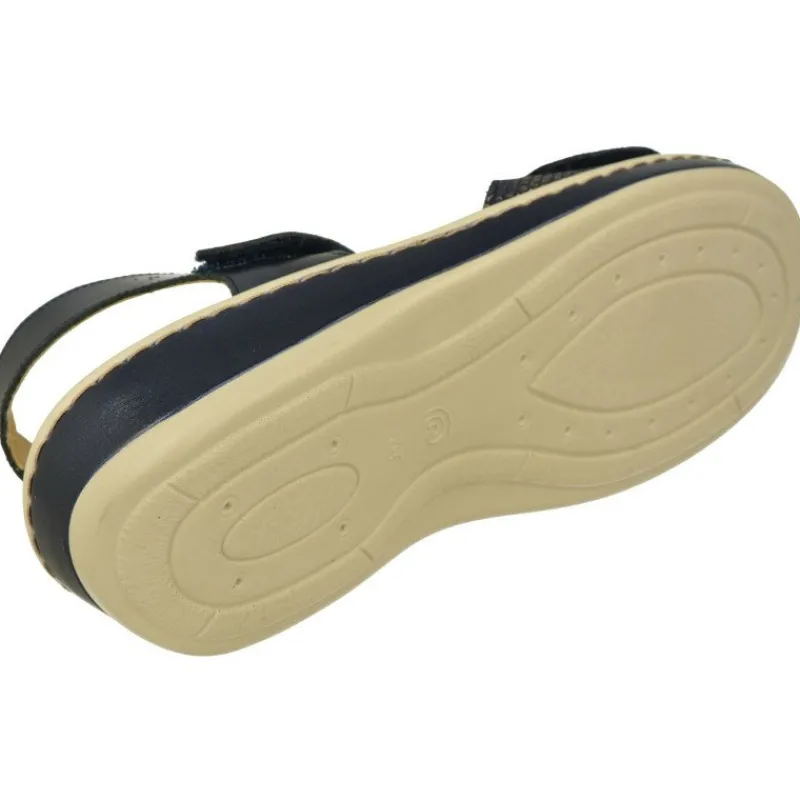 Doctor Cutillas Sandalias|Sandalia De En Piel Metalizada Con Doble Tira De Velcro Y Pala Grabada. Planta Extraible Y Cuna Al Tono
