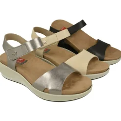 Fluchos Sandalias|Sandalia De Con Tira Lisa En Pala Y Tira Velcro Empeine Con Piso De Caucho Y Planta Anatomica Amortiguada