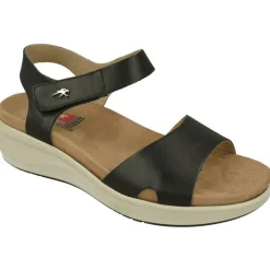 Fluchos Sandalias|Sandalia De Con Tira Lisa En Pala Y Tira Velcro Empeine Con Piso De Caucho Y Planta Anatomica Amortiguada
