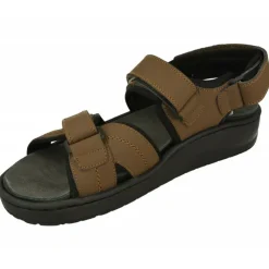 G Comfort Sandalias|Sandalia De De Tiras Cruzadas Con Ajuste De Velcro Y Planta De Descanso Extraible