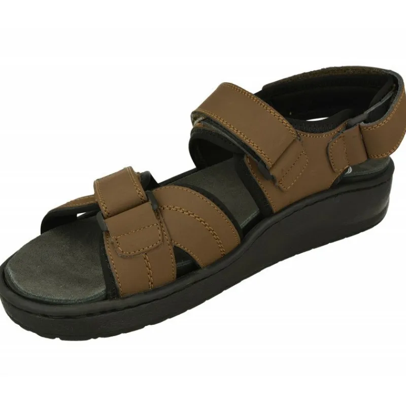 G Comfort Sandalias|Sandalia De De Tiras Cruzadas Con Ajuste De Velcro Y Planta De Descanso Extraible