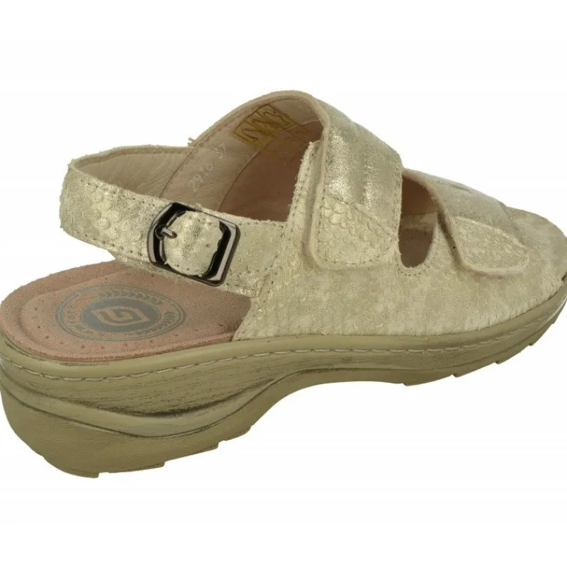 G Comfort Sandalias|Sandalia De De Doble Tira De Velcro Con Licra Elastica Adaptable, Planta De Descanso Extraible Y Piso De Caucho