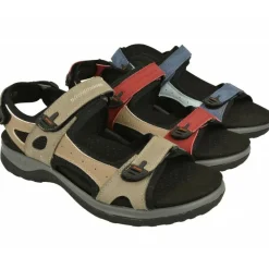 G Comfort Sandalias|Sandalia De Deportiva Con Triple Ajuste De Velcro Y Planta De Descanso Extraible En Piel Nobuck
