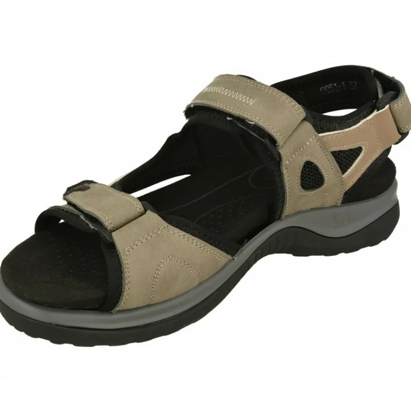 G Comfort Sandalias|Sandalia De Deportiva Con Triple Ajuste De Velcro Y Planta De Descanso Extraible En Piel Nobuck