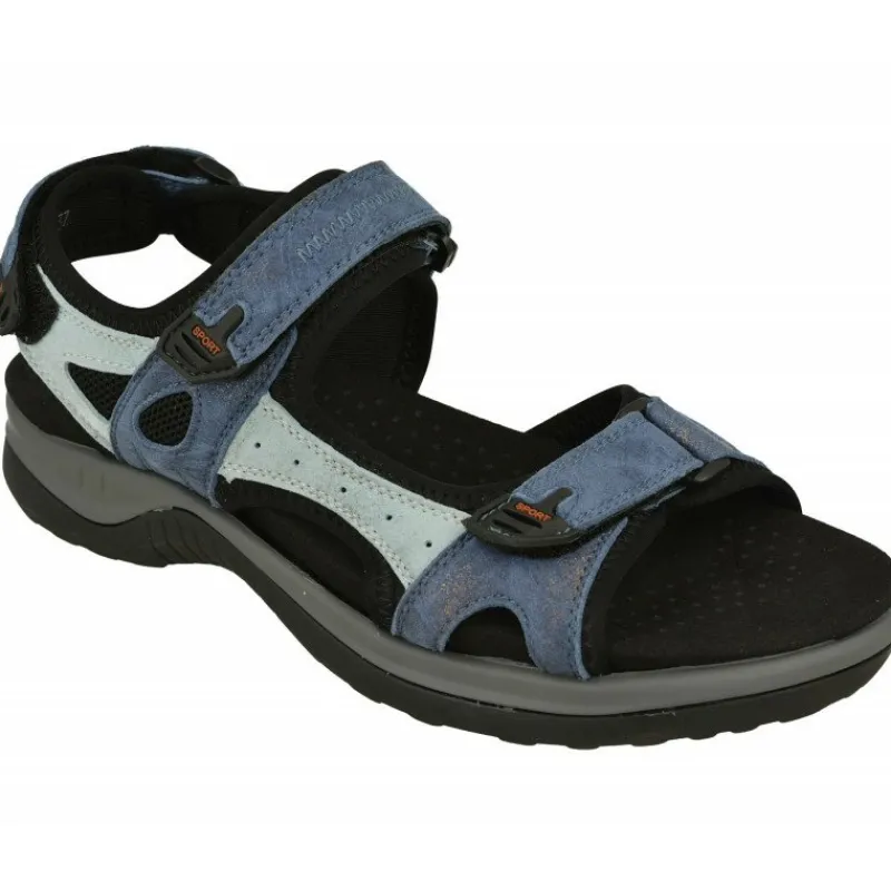 G Comfort Sandalias|Sandalia De Deportiva Con Triple Ajuste De Velcro Y Planta De Descanso Extraible En Piel Nobuck