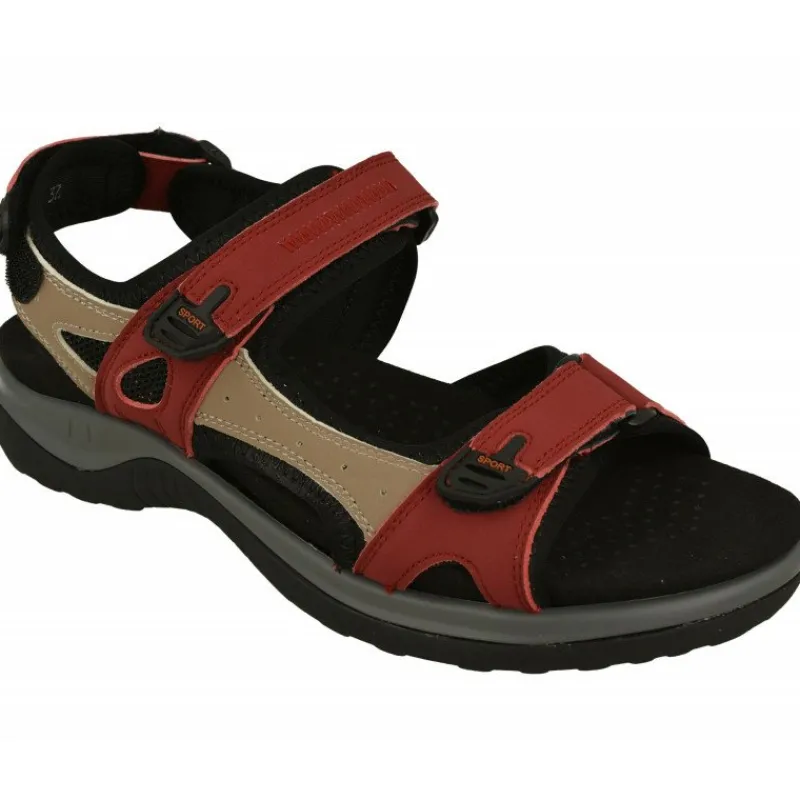 G Comfort Sandalias|Sandalia De Deportiva Con Triple Ajuste De Velcro Y Planta De Descanso Extraible En Piel Nobuck