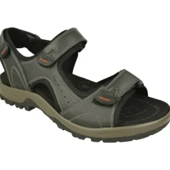 G Comfort Sandalias|Sandalia De En Piel Con Ajuste De Velcros Piel Engrasada Y Planta De Descanso Con Piso De Amortiguacion