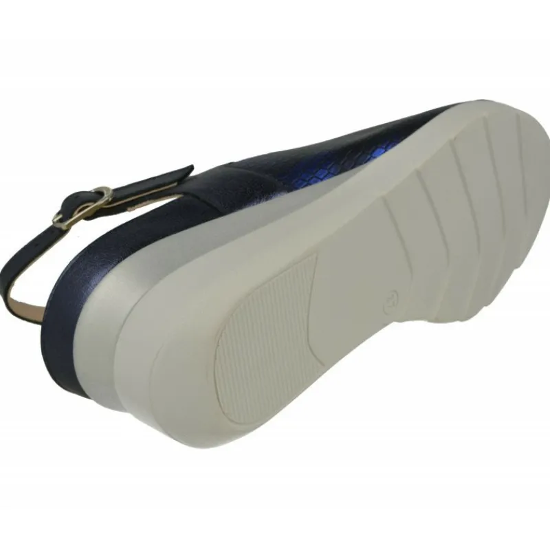 Drucker Calzapedic Sandalias|Sandalia De Piel Y Pala Elastica De , Plantilla Movible, Ancho 13