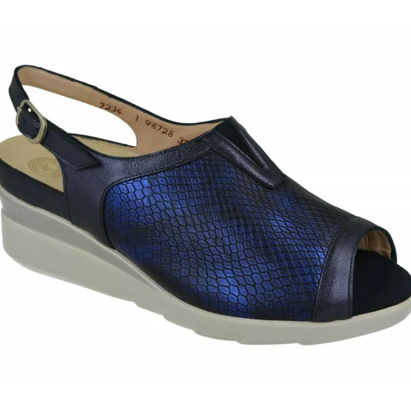 Drucker Calzapedic Sandalias|Sandalia De Piel Y Pala Elastica De , Plantilla Movible, Ancho 13