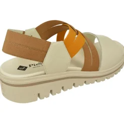 PieSanto Sandalias|Sandalia De Con Tiras Elaticas Combinadas Y Pala Lisa Con Cuna De Caucho Amortiguada Y Planta Natomica Movible