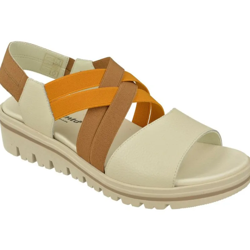 PieSanto Sandalias|Sandalia De Con Tiras Elaticas Combinadas Y Pala Lisa Con Cuna De Caucho Amortiguada Y Planta Natomica Movible