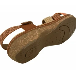 PieSanto Sandalias|Sandalia De Con Pala Trenzada Y Planta Anatomica Movible Con Suela De Amortiguacion