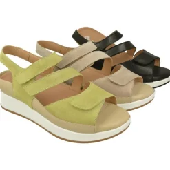 PieSanto Sandalias|Sandalia De Con Tiras De Velcro Cruzadas Ajustables Especial Para Plantillas Con Petaca Y Cubeta Y Plata Extraible Con