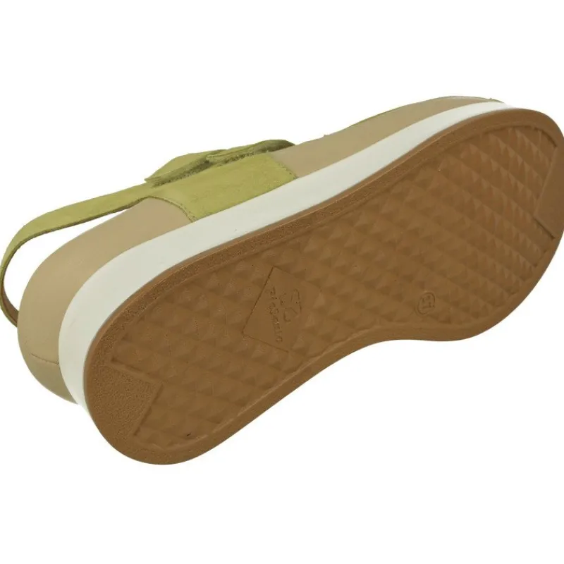 PieSanto Sandalias|Sandalia De Con Tiras De Velcro Cruzadas Ajustables Especial Para Plantillas Con Petaca Y Cubeta Y Plata Extraible Con