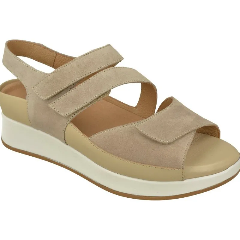 PieSanto Sandalias|Sandalia De Con Tiras De Velcro Cruzadas Ajustables Especial Para Plantillas Con Petaca Y Cubeta Y Plata Extraible Con