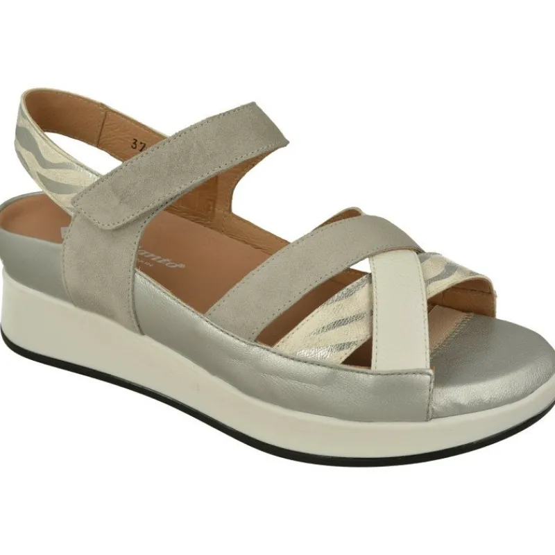 PieSanto Sandalias|Sandalia De De Tiras Cruzadas Especial Plantillas Con Petaca Y Cubeta Planta Anatomica Extraible Y Piso De Amortiguacio