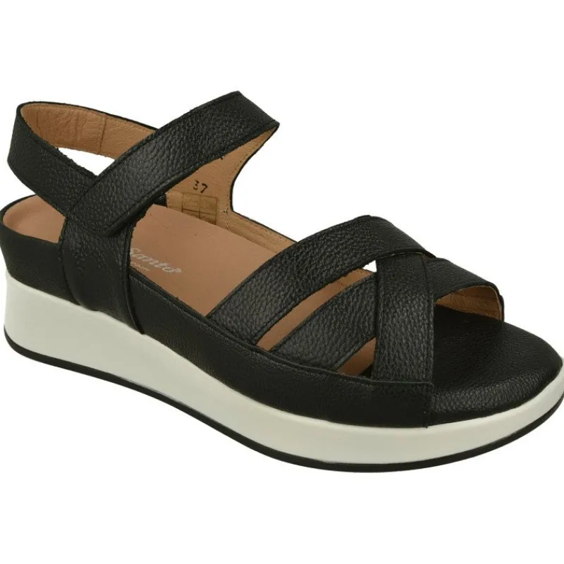 PieSanto Sandalias|Sandalia De De Tiras Cruzadas Especial Plantillas Con Petaca Y Cubeta Planta Anatomica Extraible Y Piso De Amortiguacio