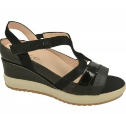 RIKO Sandalias|Sandalia De Rico Con Tiras Combinadas Y Ajuste De Velcro, Cuna Alta Nacarada Con Planta Extraible Y Piso Microporoso Confortable