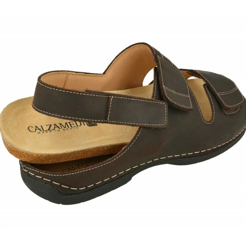 Calzamedi Sandalias|Sandalia De Triple Ajuste Por Velcros Con Planta Anatomica Movible Para Plantillas De