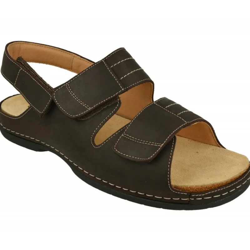 Calzamedi Sandalias|Sandalia De Triple Ajuste Por Velcros Con Planta Anatomica Movible Para Plantillas De