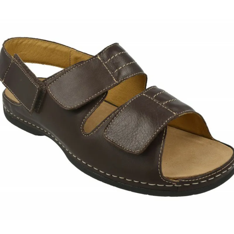 Calzamedi Sandalias|Sandalia De Triple Ajuste Por Velcros Con Planta Anatomica Movible Para Plantillas De
