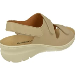 Comfort Class Sandalias|Sandalia De Triple Velcro De Con Piso Aligerado Combinada En Charol Y Grabado Con Planta De Descanso