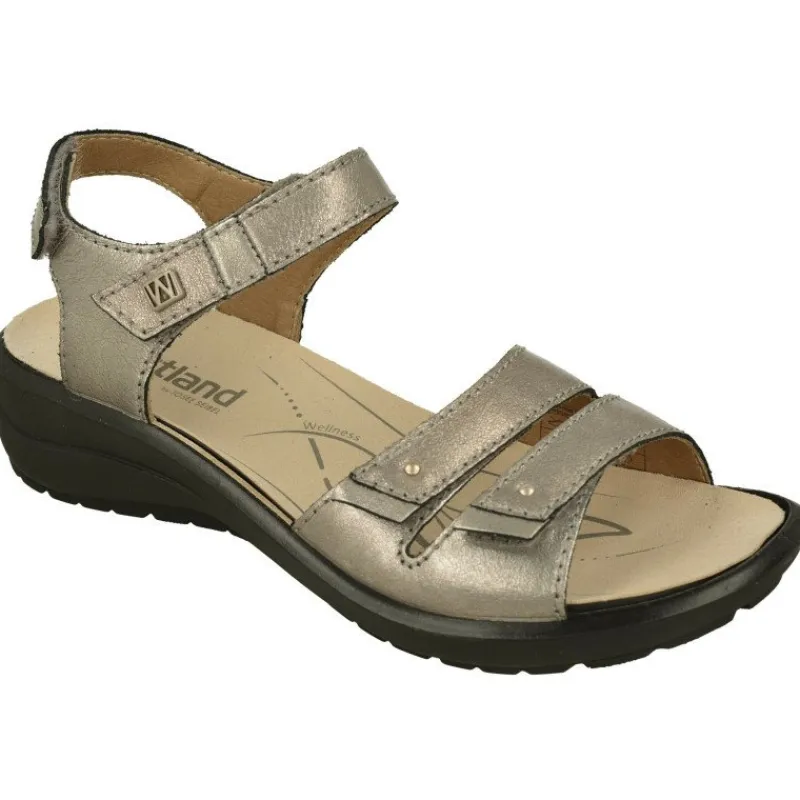WESTLAND BY JOSEF SEIBEL antes ROMIKA Sandalias|Sandalia De Wesland Con Doble Velcro En Pala Y Tira Ajustable Al Empeine. Piso De Cuna De Poliuretano Y Planta Anatomica Extraib