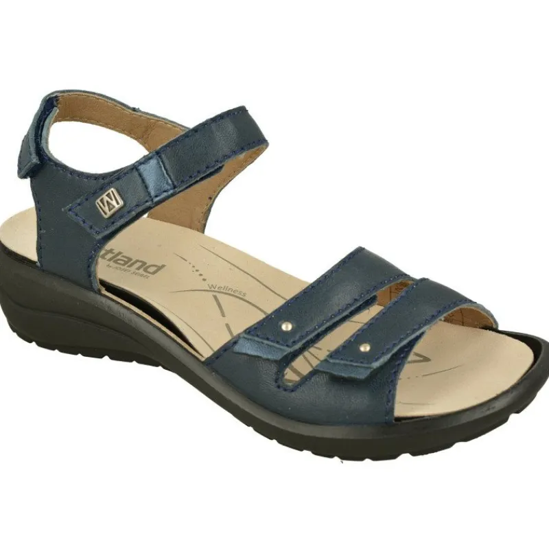 WESTLAND BY JOSEF SEIBEL antes ROMIKA Sandalias|Sandalia De Wesland Con Doble Velcro En Pala Y Tira Ajustable Al Empeine. Piso De Cuna De Poliuretano Y Planta Anatomica Extraib