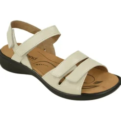 WESTLAND BY JOSEF SEIBEL antes ROMIKA Sandalias|Sandalia De Westland Antes Romika En Piel Estampada Con Triple Ajuste De Velcro, Planta De Descanso Extraible Y Piso De Caucho