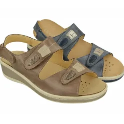 Doctor Cutillas Sandalias|Sandalia Del Con Doble Tira De Velcro En Pala De Piel Engrasada Con Planta Extraible Movible Y Poliuretano