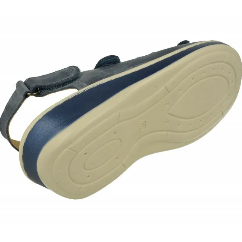 Doctor Cutillas Sandalias|Sandalia Del Con Doble Tira De Velcro En Pala De Piel Engrasada Con Planta Extraible Movible Y Poliuretano