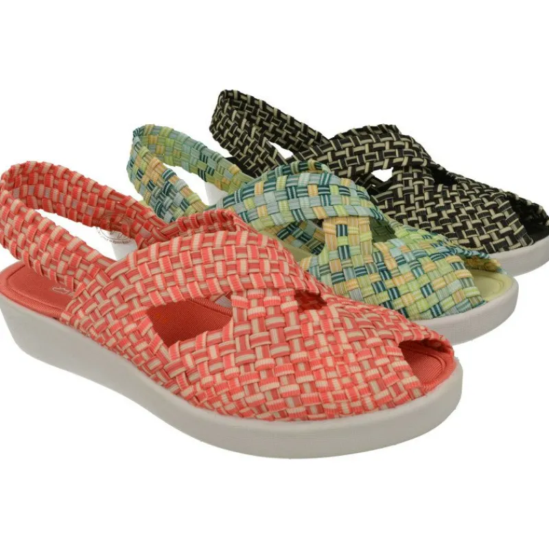 Doctor Cutillas Sandalias|Sandalia Del En Lona Trenzada Combinada Con Piso Microporoso Ligero Y Flexible