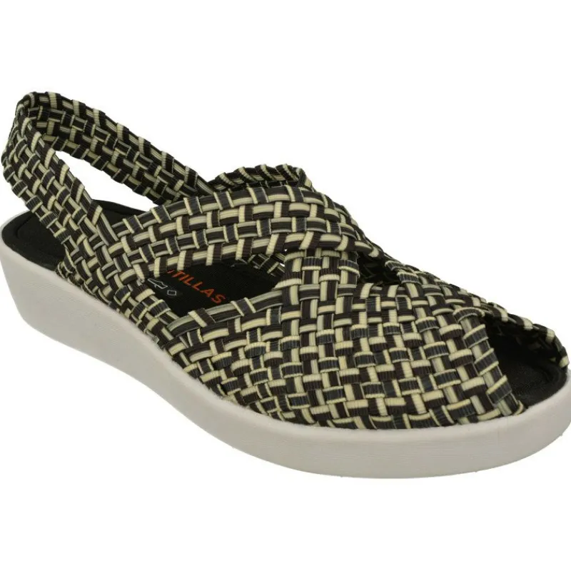 Doctor Cutillas Sandalias|Sandalia Del En Lona Trenzada Combinada Con Piso Microporoso Ligero Y Flexible