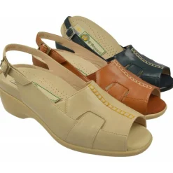 Drucker Calzapedic Sandalias|Sandalia Pala Abotinada Con Elasticos Y Costuras Contrastadas