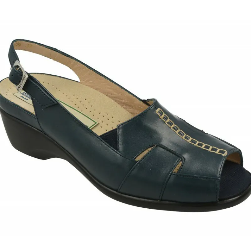 Drucker Calzapedic Sandalias|Sandalia Pala Abotinada Con Elasticos Y Costuras Contrastadas