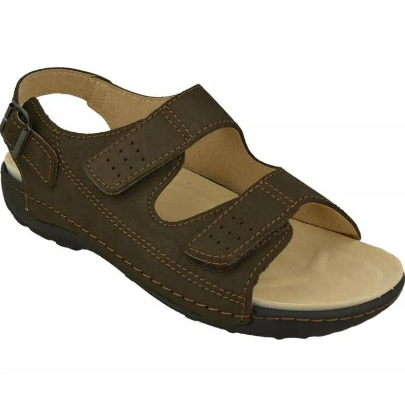 Calzamedi Sandalias|Sandalia Triple Velcro De Con Planta Anatomica Movible