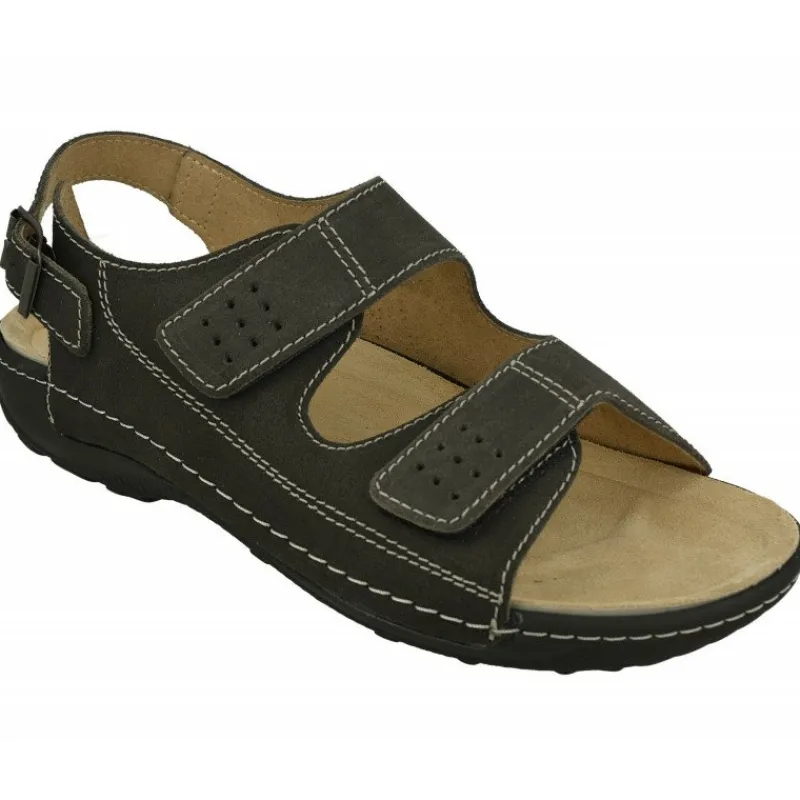 Calzamedi Sandalias|Sandalia Triple Velcro De Con Planta Anatomica Movible