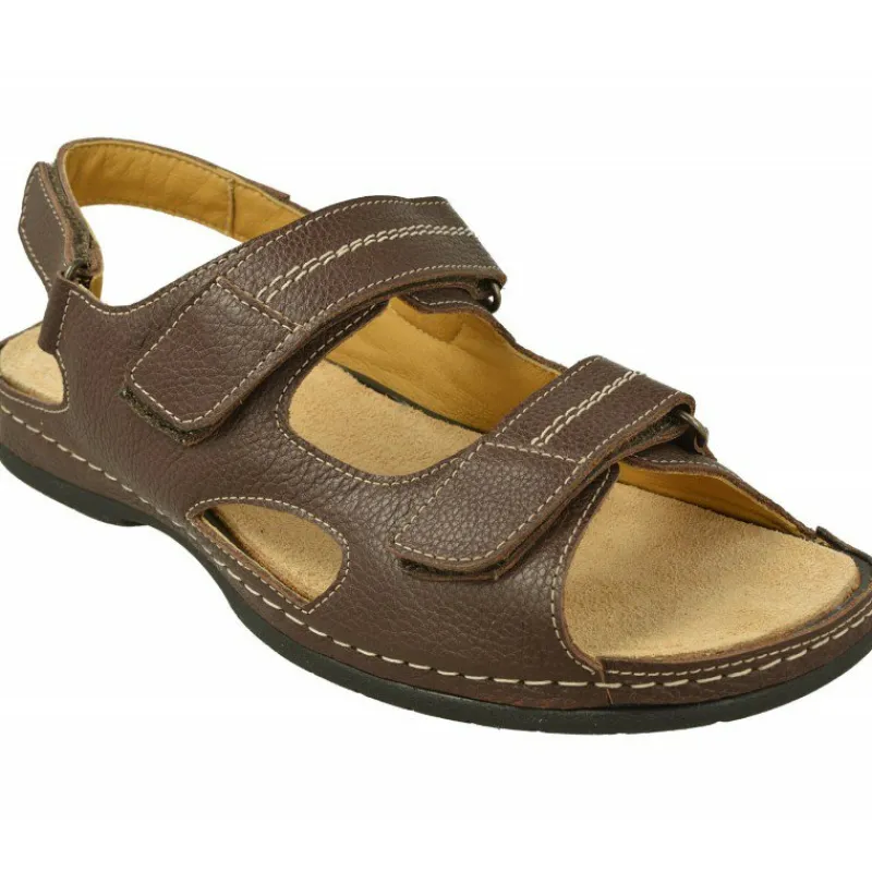 Calzamedi Sandalias|Sandalia Triple Velcro De Con Planta Anatomica Movible