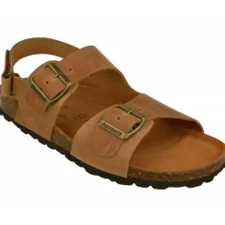 AUTENTI Zapatillas De Calle|Sandalnia De Anatomica Con Doble Hebilla Ajustable Y Planta Anatomica Y Piso Microporoso Aligerado Cuero