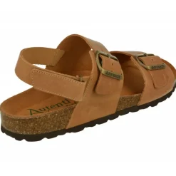 AUTENTI Zapatillas De Calle|Sandalnia De Anatomica Con Doble Hebilla Ajustable Y Planta Anatomica Y Piso Microporoso Aligerado Cuero