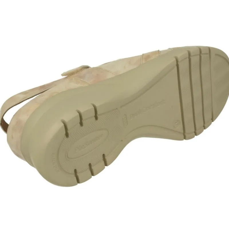 PieSanto Tallas Pequenas|Talon Abierta De Con Tira De Velcro Empeine Y Pala Picada Con Piso De Amortiguacion Ligero Y Planta Extraible Beige